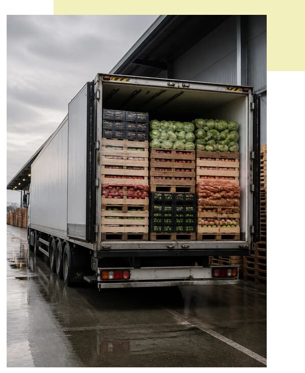 Перевозка плодоовощной продукции в Сибай по цене от 5138 р. | Агросервис-Сба